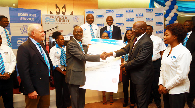 Davis and Shirtliff Zambia ISO Award