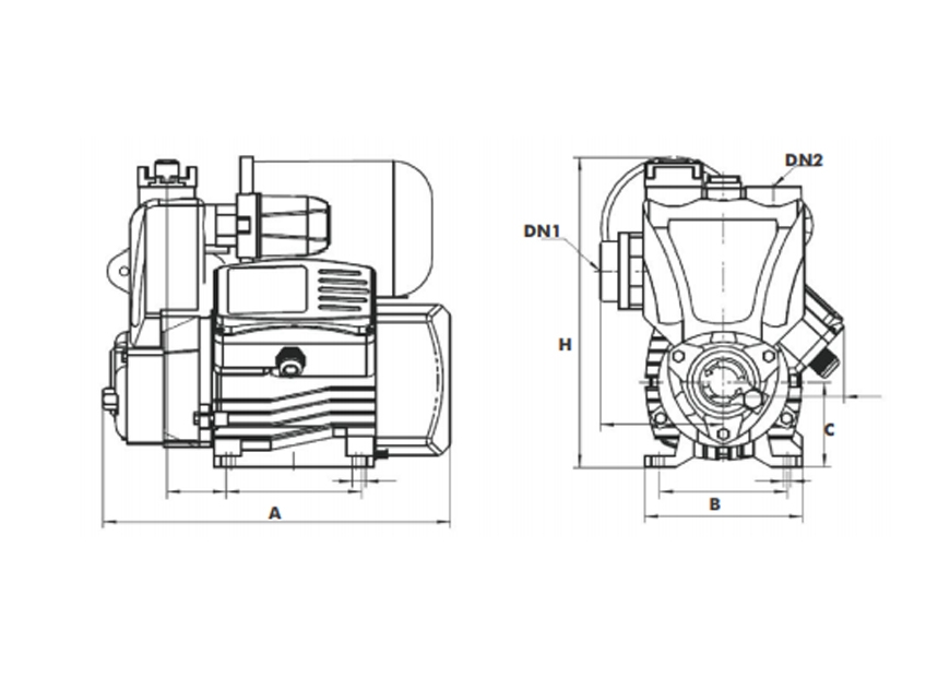 DDP50-65A Dimension Diagram