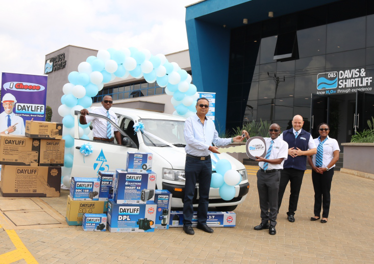 Davis & Shirtliff awards one of our main product stockist with a probox for his loyalty