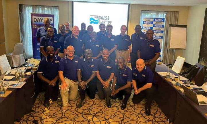 Pictured is the executive team that is lead by the Chairman Alec Davis and CEO George Mbugua